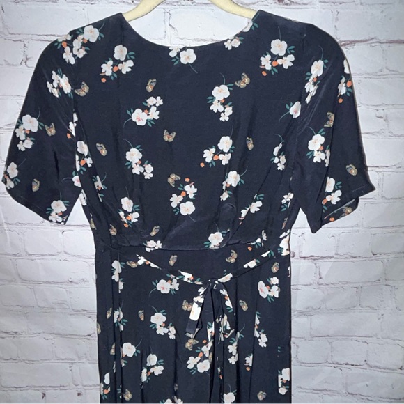 EMERSON FRY JUNEY BUTTON DRESS - BUTTERFLIES MARITIME Size XS - Picture 7 of 10